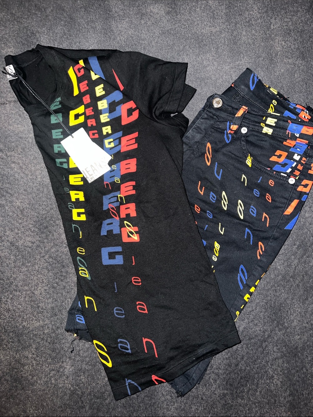 Vintage Iceberg all over print set - S/M